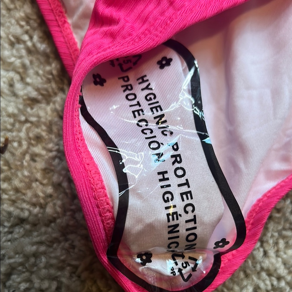 Pink Bikini with Adjustable Side Ties NWOT - Picture 5 of 7